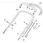 SP535 HW4S - 2018 - 29537838/M18 - Mountfield Rotary Mower Upper Handle Diagram