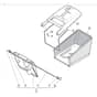 SP535 HW4S - 2014-2018 - 299537838/M14 - Mountfield Rotary Mower Grass Bag Diagram