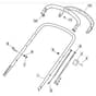 SP535 HW4S - 2020-2022 - 299537838/MTF - Mountfield Rotary Mower Upper Handle Diagram