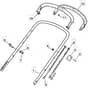SP535 HW - 2015 - 299536038/M15 - Mountfield Rotary Mower Upper Handle Diagram