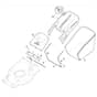 SP535 HWV - 2016-2018 - 294557838/M16 - Mountfield Rotary Mower Grass Bag Diagram