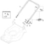 SP53 ELITE - 2021-2023 - 2L0536038/M21 - Mountfield Rotary Mower Lower Handle Diagram