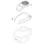 SP53 H - 2017-2019 - 295546038/WX - Mountfield Rotary Mower Engine Cover Diagram