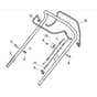 SP53 H - 2019 - 295546138/WX - Mountfield Rotary Mower Upper Handle Diagram