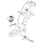 SP550 TRI-CUT - 2004 - 12-9686-99 - Mountfield Rotary Mower Handle Diagram