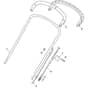 SP555 - 2010-2012 - 292552138/BQ - Mountfield Rotary Mower Upper Handle Diagram