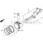 SP555 R - 2014-2015 - 292555038/M14 - Mountfield Rotary Mower Piston Diagram