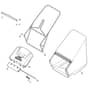 SP555 R V - 2016-2019 - 294569038/M16 - Mountfield Rotary Mower Grass Bag Diagram