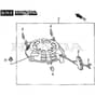 SP555 R V - 2016-2019 - 294569038/M16 - Mountfield Rotary Mower Recoil Starter - GCV190A S4 LE SD Diagram
