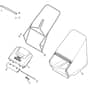 SP555 R V - 2020-2021 - 294569038/M20 - Mountfield Rotary Mower Grass Bag Diagram