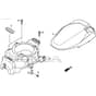 SP555 V - 2019-2021 - 294563038/M19 - Mountfield Rotary Mower Fan Cover Diagram
