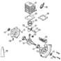 Genuine Stihl SP80 / A - Crankcase, Cylinder