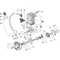 SP 340 - 2001-2007 - 122614003 - Stiga Chainsaw Crankshaft and Cylinder Diagram