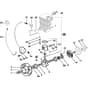 SP 410 - 2001-2007 - 122516004 - Stiga Chainsaw Crankshaft and Cylinder Diagram