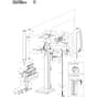 SPL 1700 T+PTO - Oleo-Mac Logsplitter Beam assy Diagram