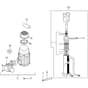 SPLIT 620 M - Bertolini Logsplitter Motor and cylinder Diagram