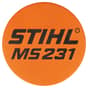 Genuine Stihl MS231 Model Plate - 1143 967 1501