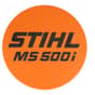 Genuine Stihl MS500i Model Plate - 1147 967 1500