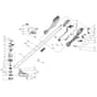 EGO ST1500E - String Trimmer (Jan 2022) Main Assy Diagram