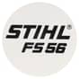 Genuine Stihl FS56 Model Plate - 4144 967 1502