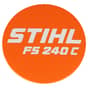 Genuine Stihl Model Plate FS 240 C - 4147 967 1550