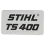 Genuine Stihl TS400 Model Plate - 4223 967 1500