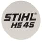 Genuine Stihl HS45 Model Plate - 4228 967 1500