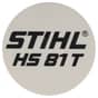 Genuine Stihl Model Plate HS81 T Hedgetrimmer - 4237 967 1501
