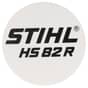 Genuine Stihl HS82R Model Plate - 4237 967 1506