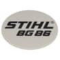 Genuine Stihl BG86 Model Plate - 4241 967 1504
