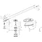 EGO STA1500 V1 - Trimmer Attachment (Version 1) Main Assy Diagram
