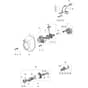 Stark 2500 S (Euro 2) -  - Efco Brushcutter Starter assy and clutch Diagram