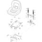 Swift 372e - 2022-2025 - 2T0250481/ST1M - Stiga Ride On Mower Seat Diagram