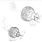 T35M - 2011-2013 - 2T0320436/BQ - Mountfield Ride On Mower Wheels Diagram