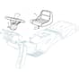 TH 22 122 H - 2010 - 2T1310259/GR - Mountfield Ride On Mower Seat and Steering Wheel Diagram