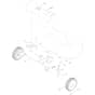 Toro TimeMaster TM76K 76cm - 21811 (411592610 - 412999999) Front Wheel and Height-of-Cut