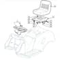 TM 13 36 H - 2010 - 2T0410333/M10 - Mountfield Ride On Mower Seat Diagram