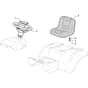 TM 16 43 - 2010 - 2T1110433/M10 - Mountfield Ride On Mower Seat and Steering Wheel Diagram