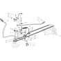 TORNADO 3098 H - 2019-2022 - 2T0630281/ST1 - Stiga Ride On Mower Brake and Gearbox Controls Diagram
