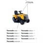 TORNADO 3108 H - 2020 - 2T1210481/ST1 - Stiga Ride On Mower Labels. Diagram