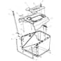 EGO TR3800E-B - Riding Mower (Feb 2024) Grass Catcher Assembly Diagram