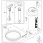 Genuine Stihl TS500i / L - Pressurized water tank