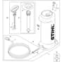 Stihl TS510 - Pressurized Water Tank - Parts Diagram