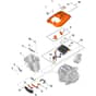 Stihl TSA350.0 - Battery Compartment, Electronic Module - Parts Diagram