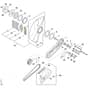 Stihl TSA350.0 - Cast Arm With Guard - Parts Diagram