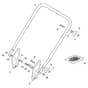 TURBO 53 L - 2022-2025 - 299531148/STX - Stiga Rotary Mower Handle Lower Part Diagram