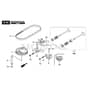 TURBO POWER 50 S H - 2017-2019 - 295506038/S17 - Stiga Rotary Mower Cam Pulley Diagram