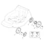 TURBO POWER 50 S H - 2017-2019 - 295506038/S17 - Stiga Rotary Mower Wheels and Hub Caps Diagram