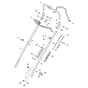 TURBO POWER 53 S H - 2017-2019 - 292166038/S17 - Stiga Rotary Mower Handle Upper Part Diagram