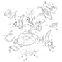 TURBO X3 50 SB - 2012-2014 - 290506821/CAS - Stiga Rotary Mower Deck and Height Adjusting Diagram
